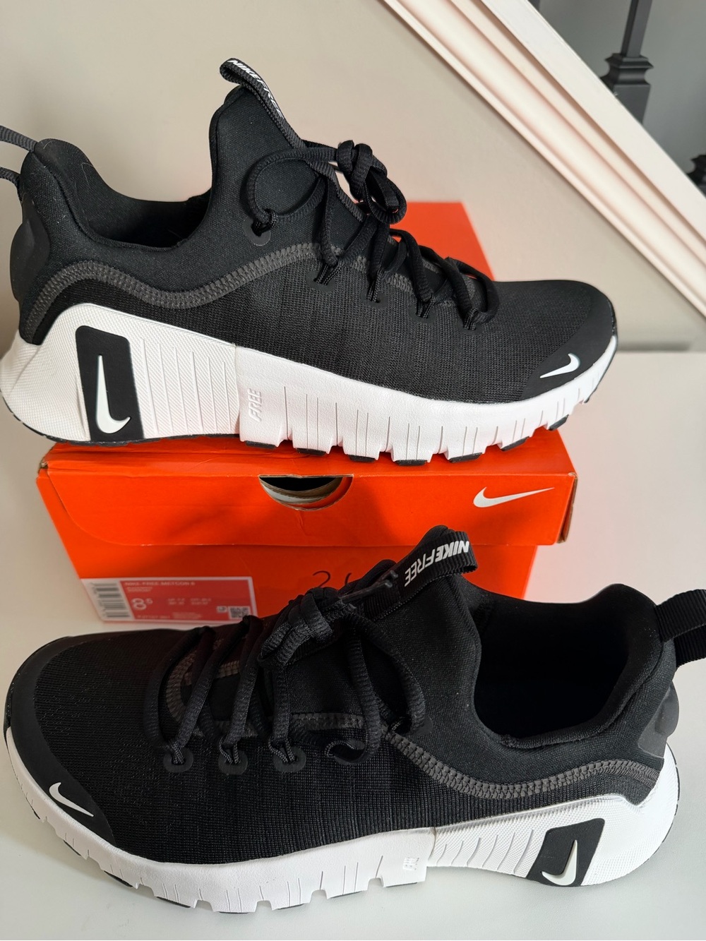 ❌Nike Free Metcon 6 Black White Men’s 8.5 Cross Training Gym ❌